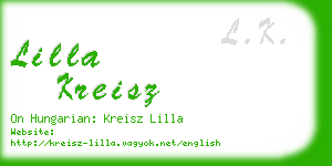 lilla kreisz business card